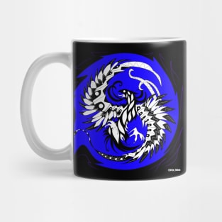 black phoenix bird Mug